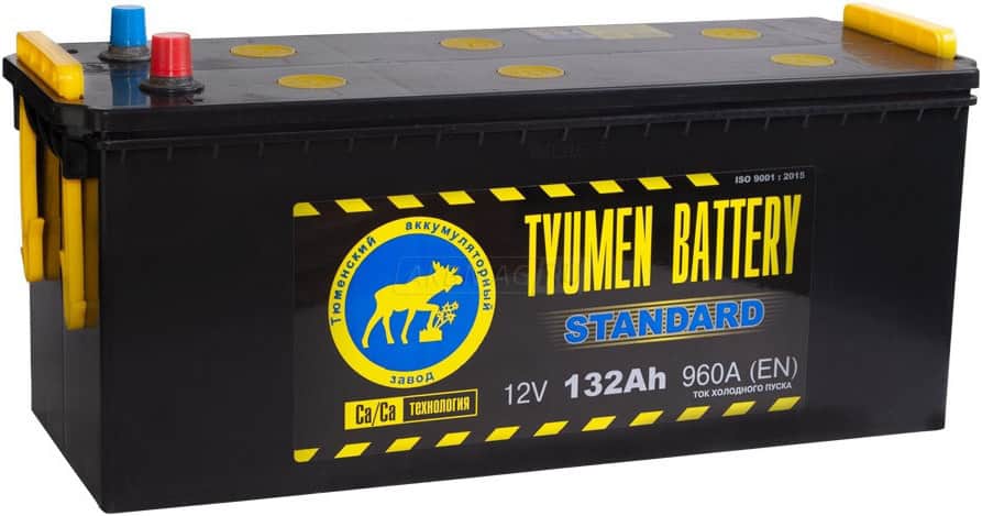 Аккумулятор Тюмень Standard 132 рус 132Ач 960А прям. пол.