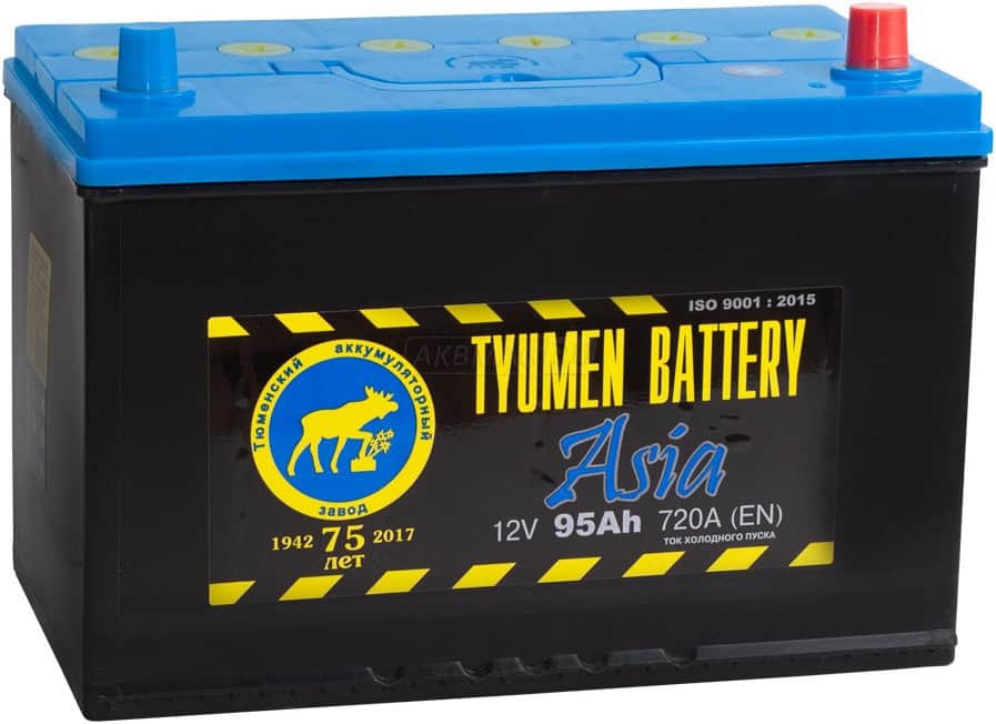 Аккумулятор Тюмень Asia 95R 95Ач 750А обр. пол.