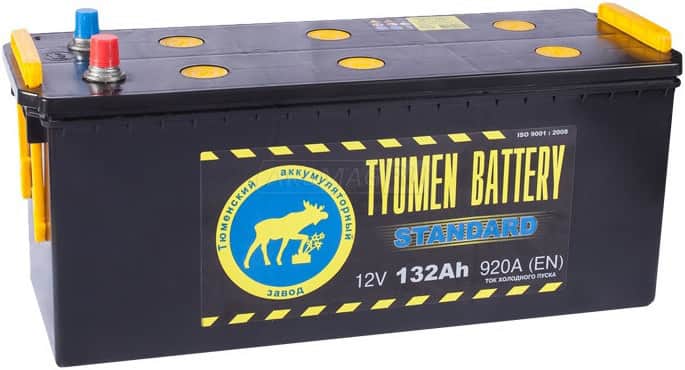 Аккумулятор Тюмень Standard 132 euro 132Ач 960А обр. пол.
