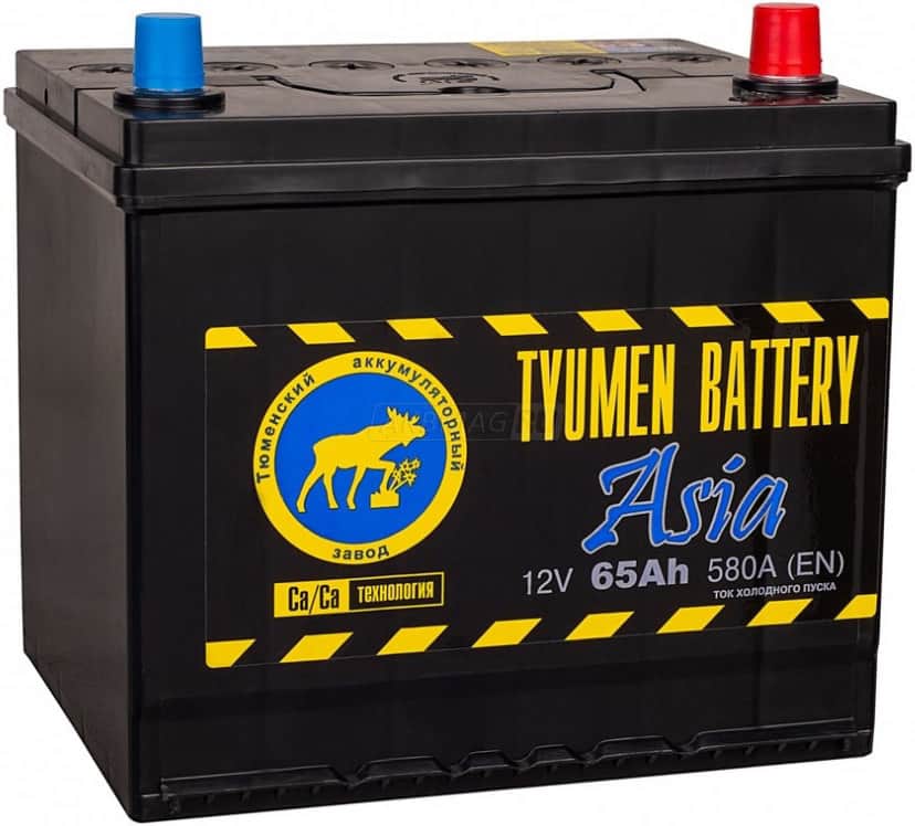 Аккумулятор Тюмень Asia 65R 65Ач 580А обр. пол.