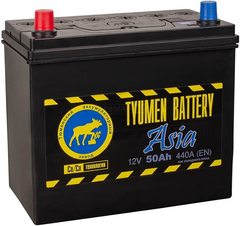 Аккумулятор Тюмень Asia 50L 440A 236x128x223 50Ач прямая пол.