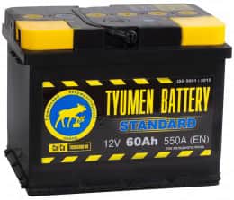 Аккумулятор Тюмень Standard 60L 60Ач 550А прям. пол